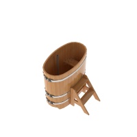 Купель овальная из лиственницы 0,59х1,06 Купель овальная из лиственницы 0,59х1,06