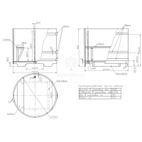 Купель круглая из сращенных ламелей лиственницы  d=1,17 Купель круглая из сращенных ламелей лиственницы  d=1,17