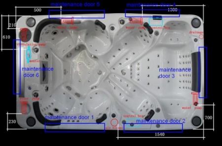 Гидромассажный спа-бассейн Sunrans SR851 Гидромассажный спа-бассейн Sunrans SR851