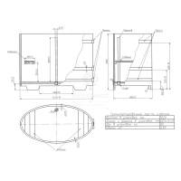 Купель овальная из сращенных ламелей лиственницы 0,80х1,42 Купель овальная из сращенных ламелей лиственницы 0,80х1,42